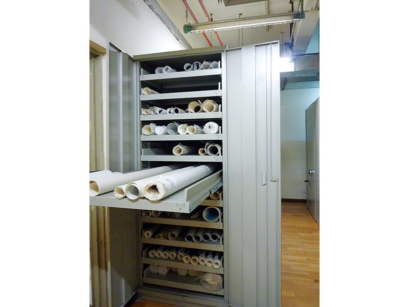 美術館軸畫卷軸抽屜存儲架